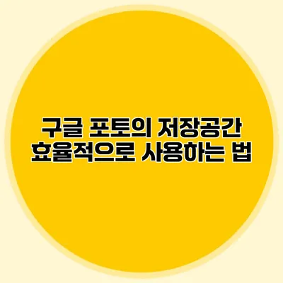 구글 포토의 저장공간 효율적으로 사용하는 법